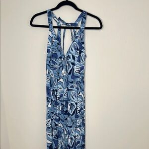 Blue Patterned Island Women's Jumpsuit